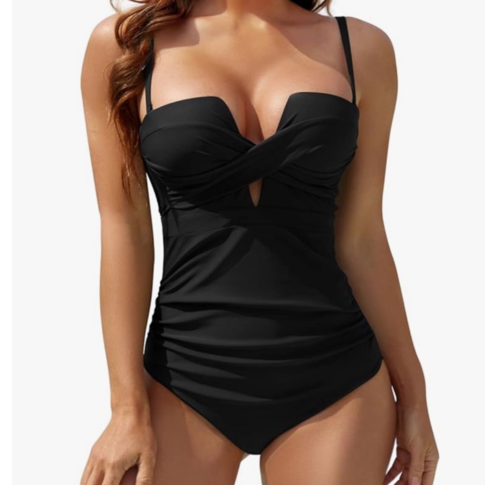 Swimsuit one piece, black
